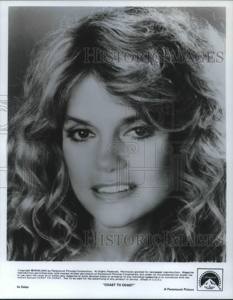 1991 Press Photo Dyan Cannon on Coast to Coast - cvp07805 - Historic Images