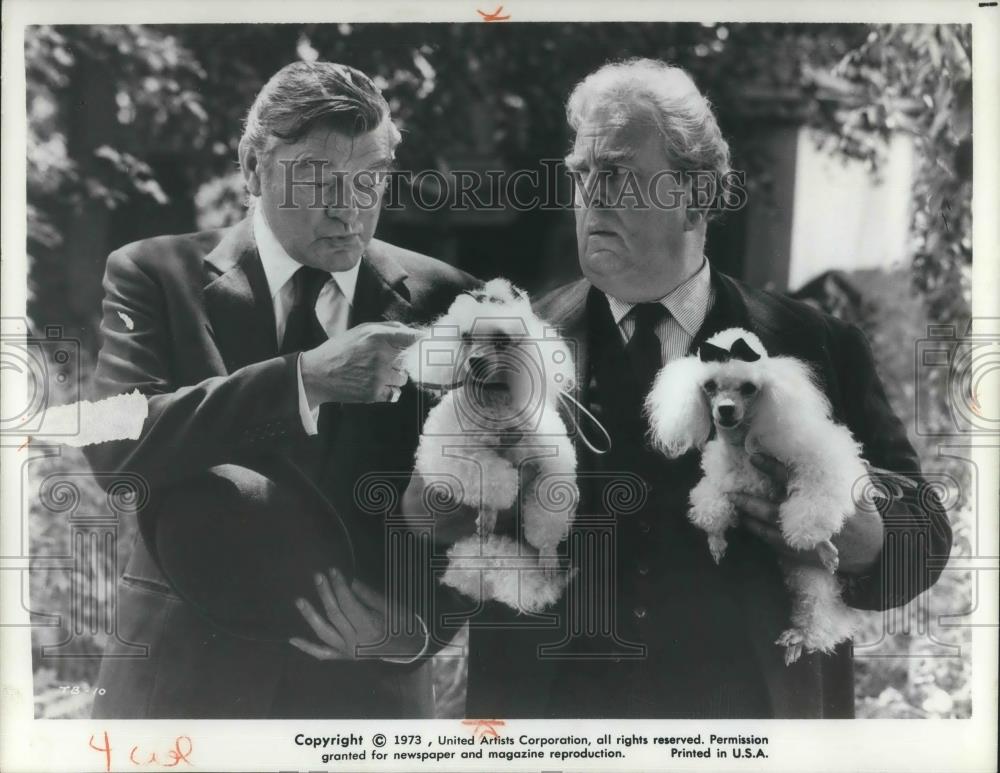 1973 Press Photo Jack Hawkins and Robert Morley in Theater of Blood - cvp10091 - Historic Images