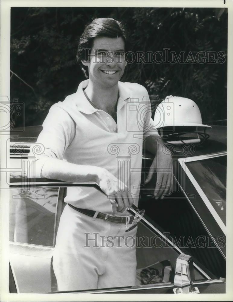 1986 Press Photo Pierce Brosnan in Remington Steele - cvp02707 - Historic Images