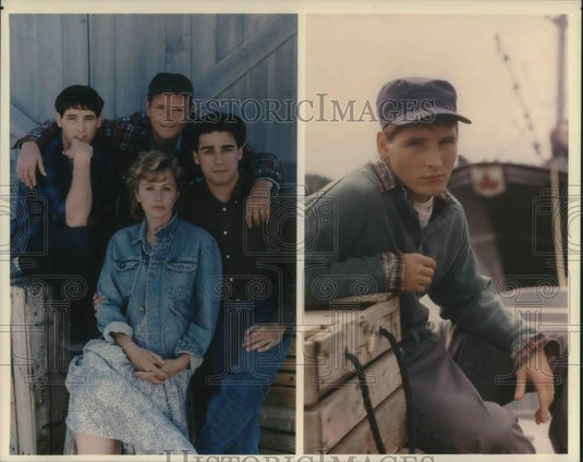 1996 Press Photo Peter Facinelli,& Michael Moriatry in Calm at Sunset - Historic Images