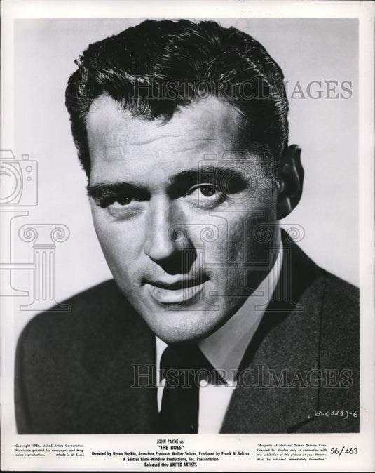 1957 Press Photo William Bishop in The Boss - cvp01026 - Historic Images