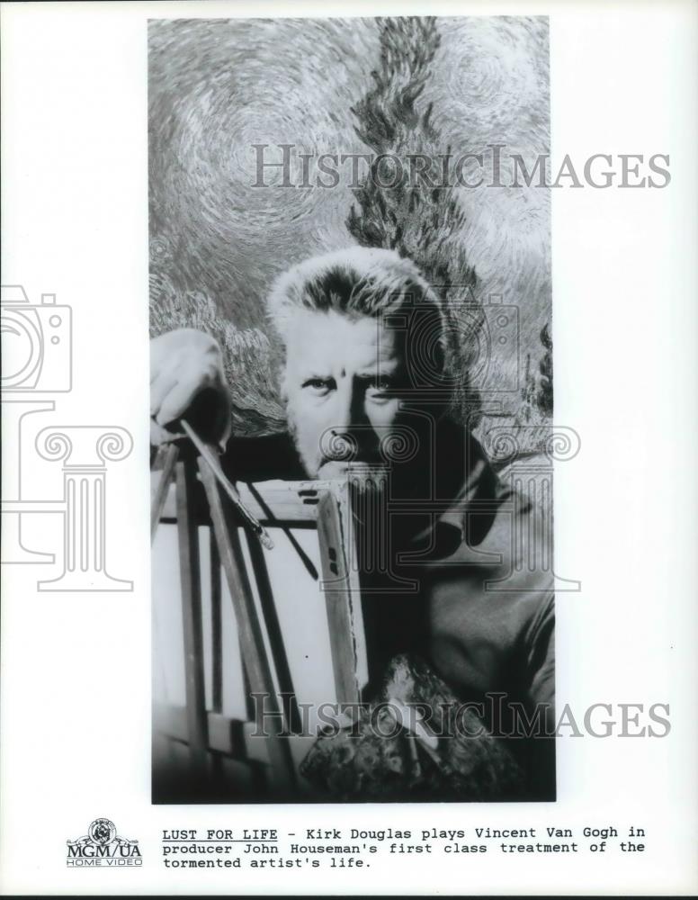 1990 Press Photo Kirk Douglas as Vincent Van Gogh in Lust for Life - cvp09996 - Historic Images