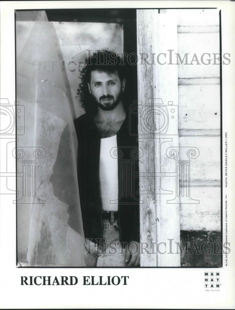 1991 Press Photo Richard Elliot Jazz Saxophone Player Musician - cvp04607 - Historic Images