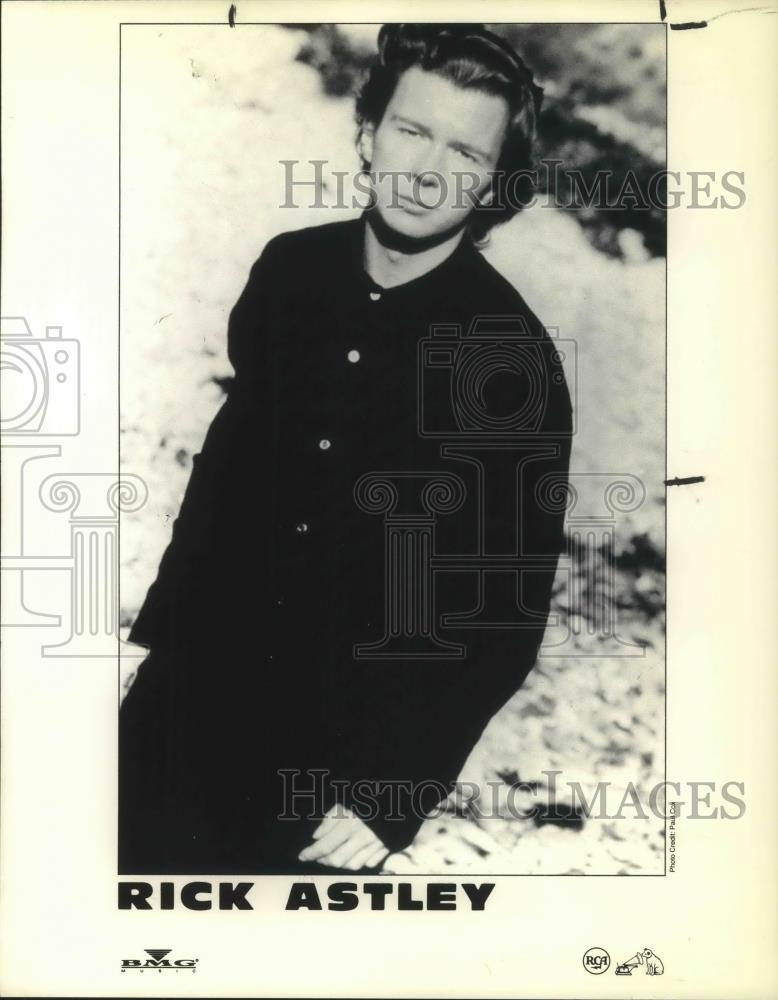 1991 Press Photo Rick Astley Pop Singer Songwriter Musician Radio Personality - Historic Images