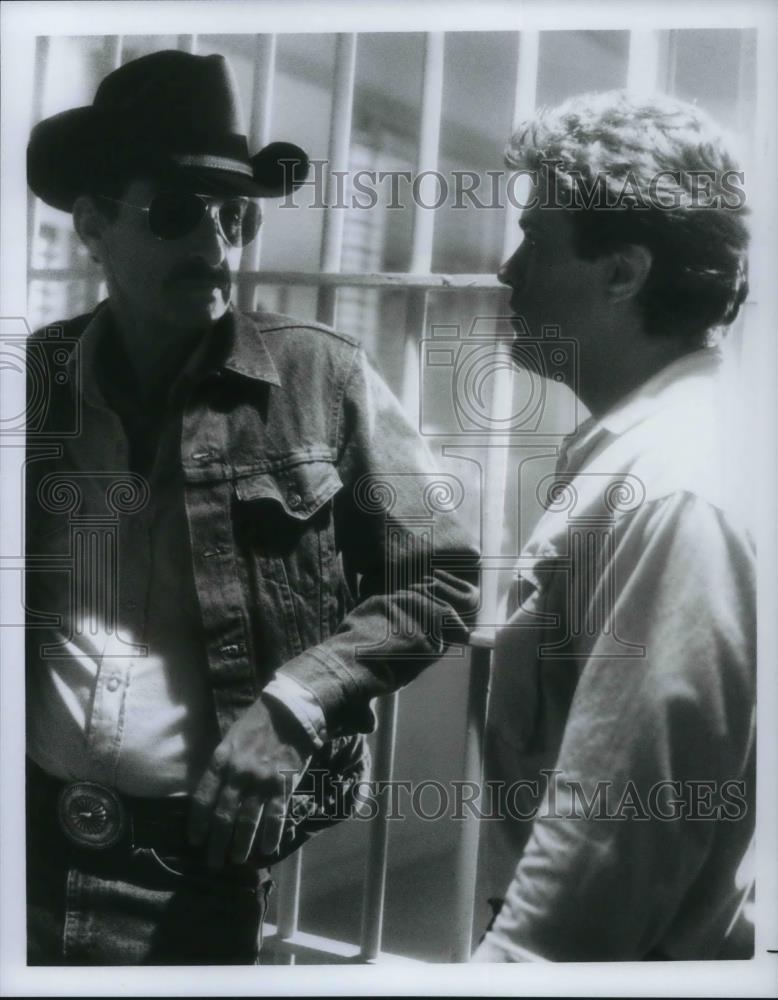 Press Photo Alamo Joe Rogan and Eric Cord in Werewolf - cvp19843 - Historic Images