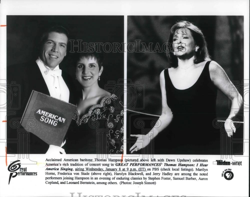 1997 Press Photo Thomas Hampson in I Hear America Singing - cvp17983 - Historic Images