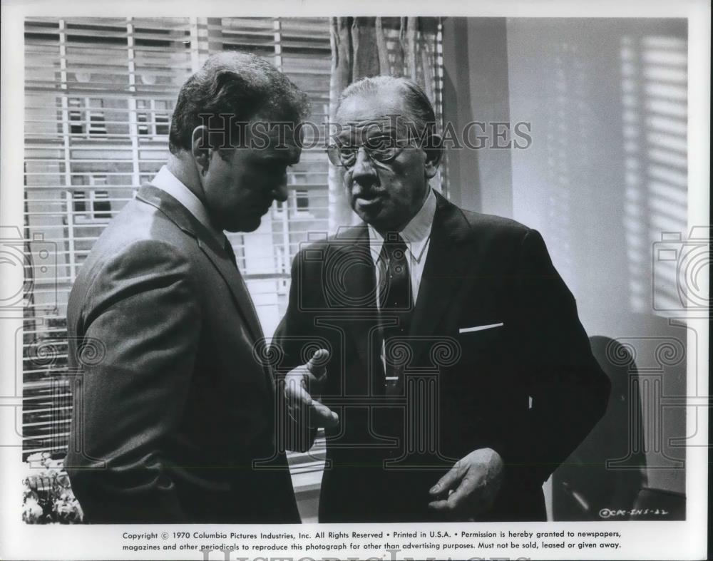 1971 Press Photo Gene Hackman and Melvyn Douglas in I Never Sang for My Father - Historic Images
