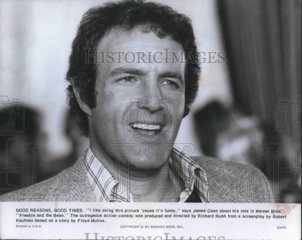 1985 Press Photo James Caan in Freebie &amp; the Bean - cvp08214 - Historic Images