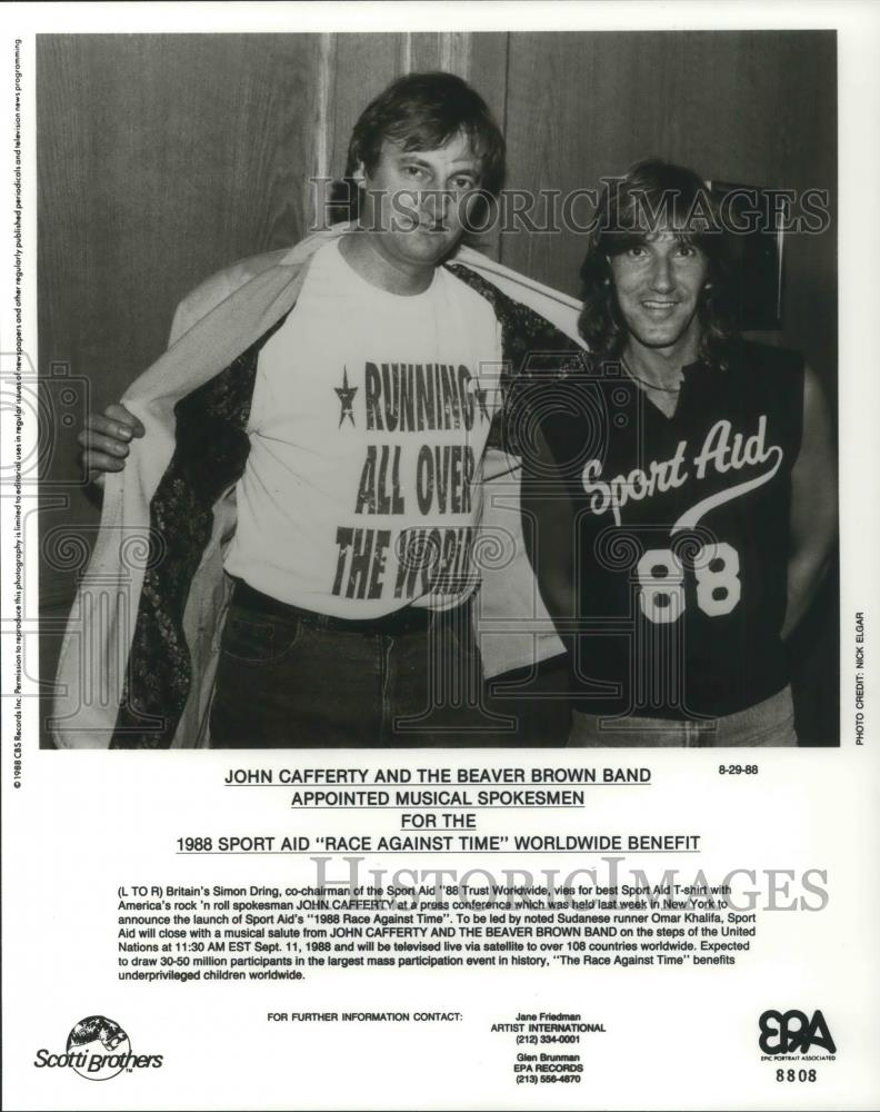 1989 Press Photo John Cafferty & The Beaver Brown Band - cvp07928 - Historic Images