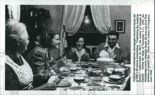 1940 Press Photo Celebrating the American Family PBS TV Special - cvp08915 - Historic Images