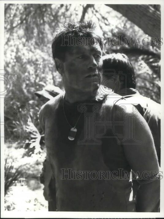 1989 Press Photo Terence Knox in Tour of Duty - cvp10974 - Historic Images