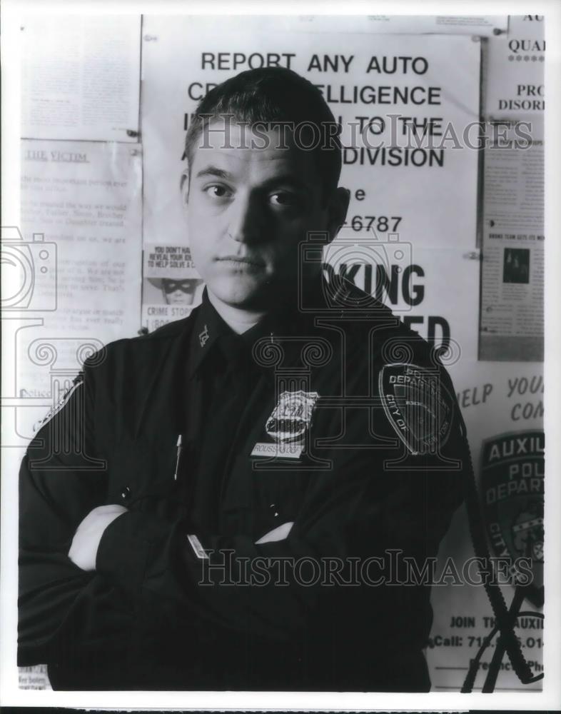 Press Photo Michael DeLuise stars on Brooklyn South Police Drama TV Show - Historic Images