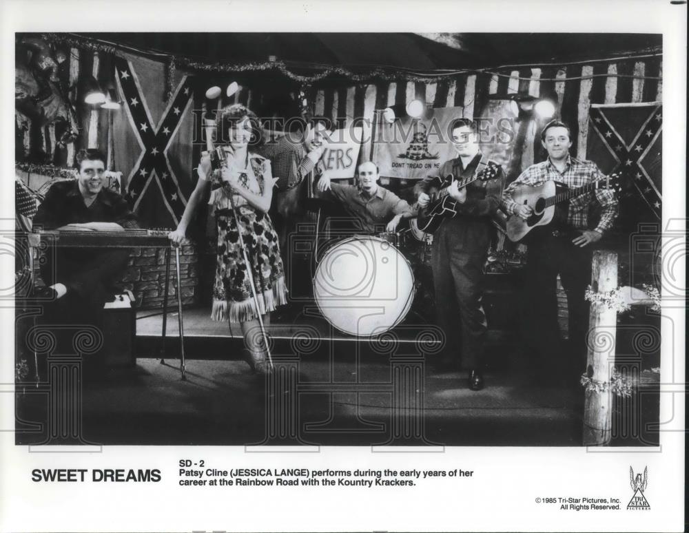1986 Press Photo Jessica Lange as Patsy Cline in Sweet Dreams - cvp09462 - Historic Images