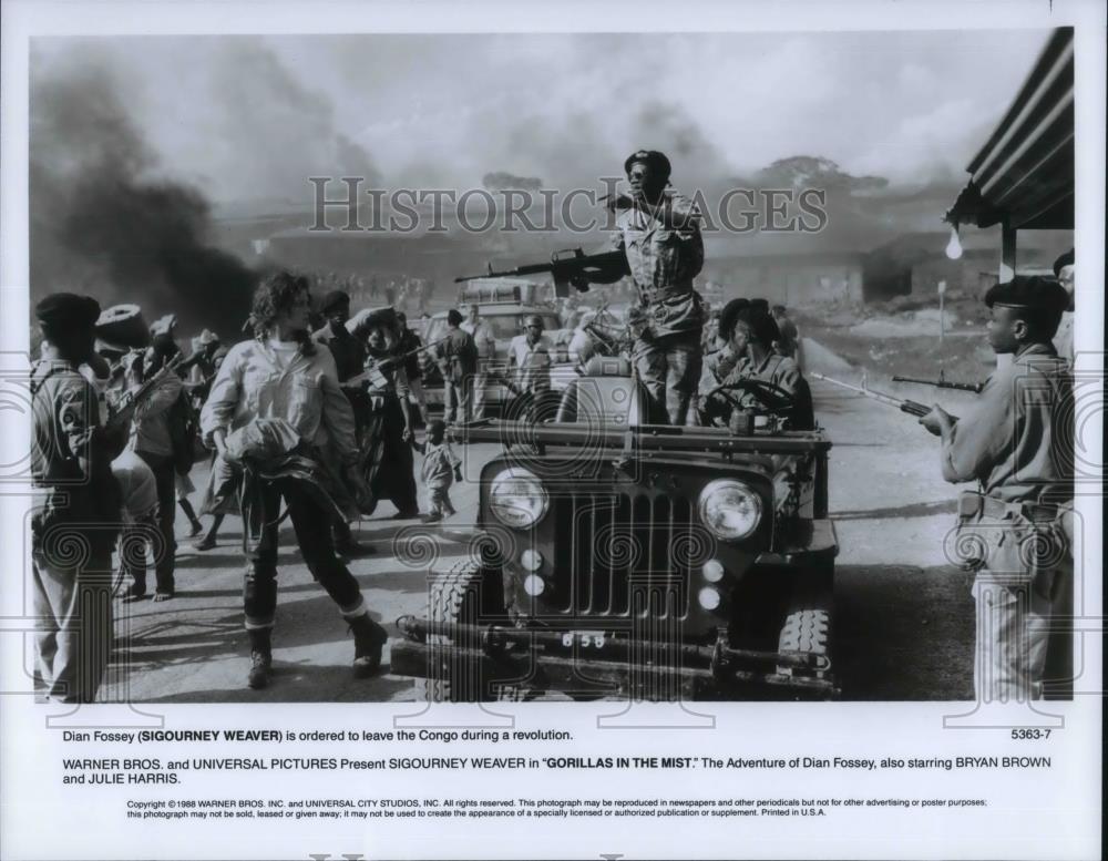 1989 Press Photo Sigourney Weaver in Gorillas in the Mist - cvp19260 - Historic Images