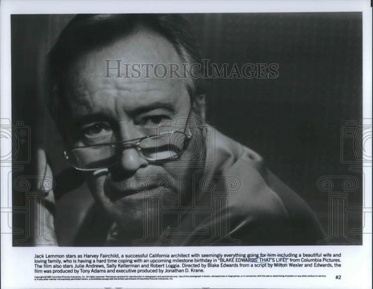 1987 Press Photo Jack Lemmon in That's Life - cvp09075 - Historic Images