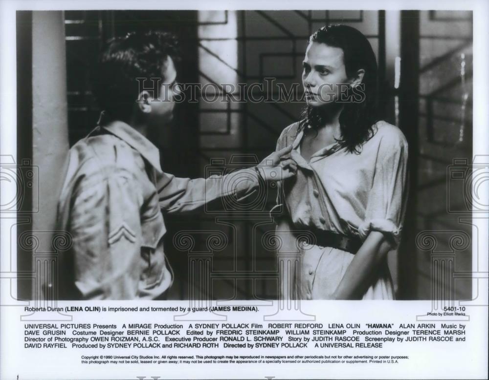 1991 Press Photo Lena Olin and James Medina in Havana - cvp10256 - Historic Images