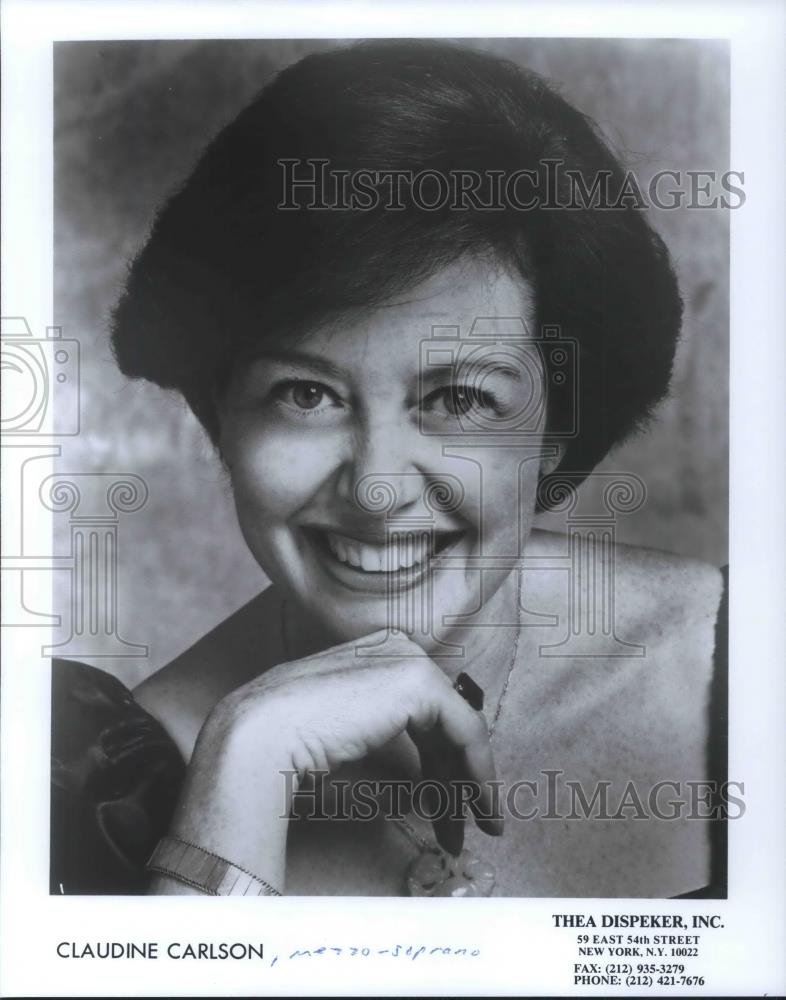 1995 Press Photo Claudine Carlson Mezzo Soprano - cvp07564 - Historic Images