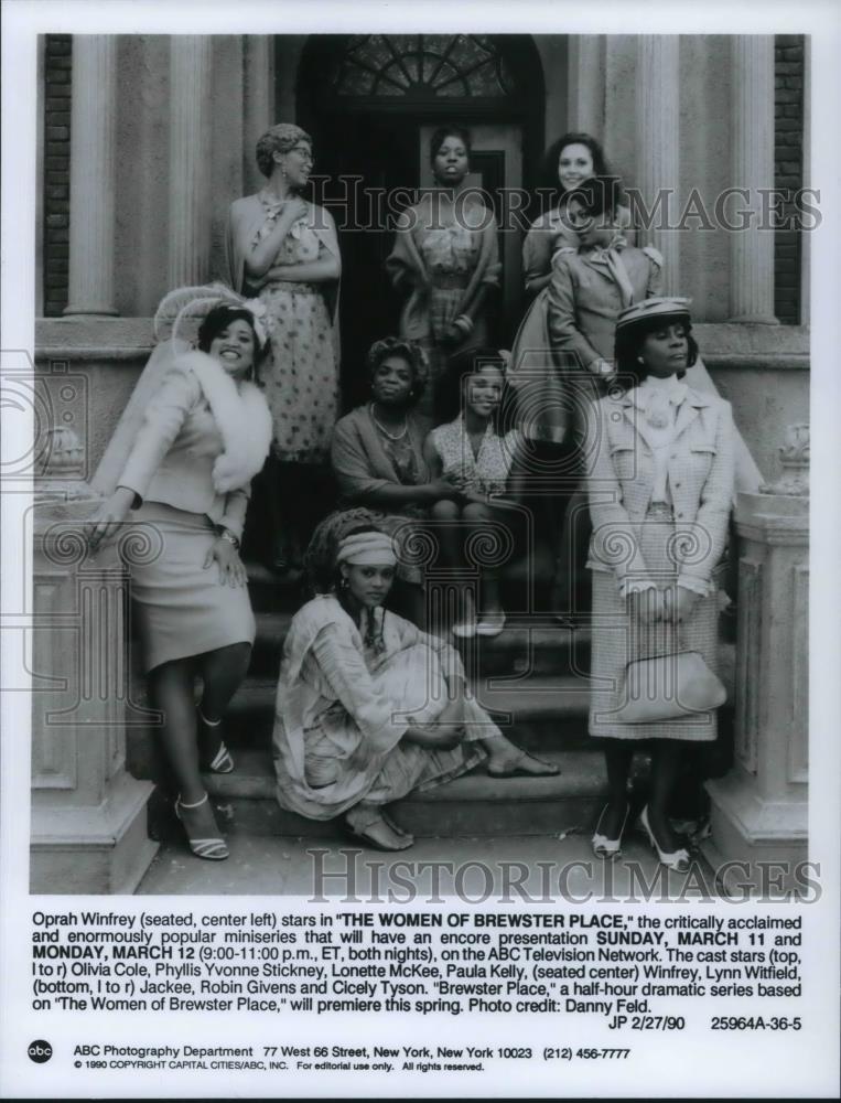 1990 Press Photo Oprah Winfrey stars in The Women of Brewster Place - cvp19741 - Historic Images