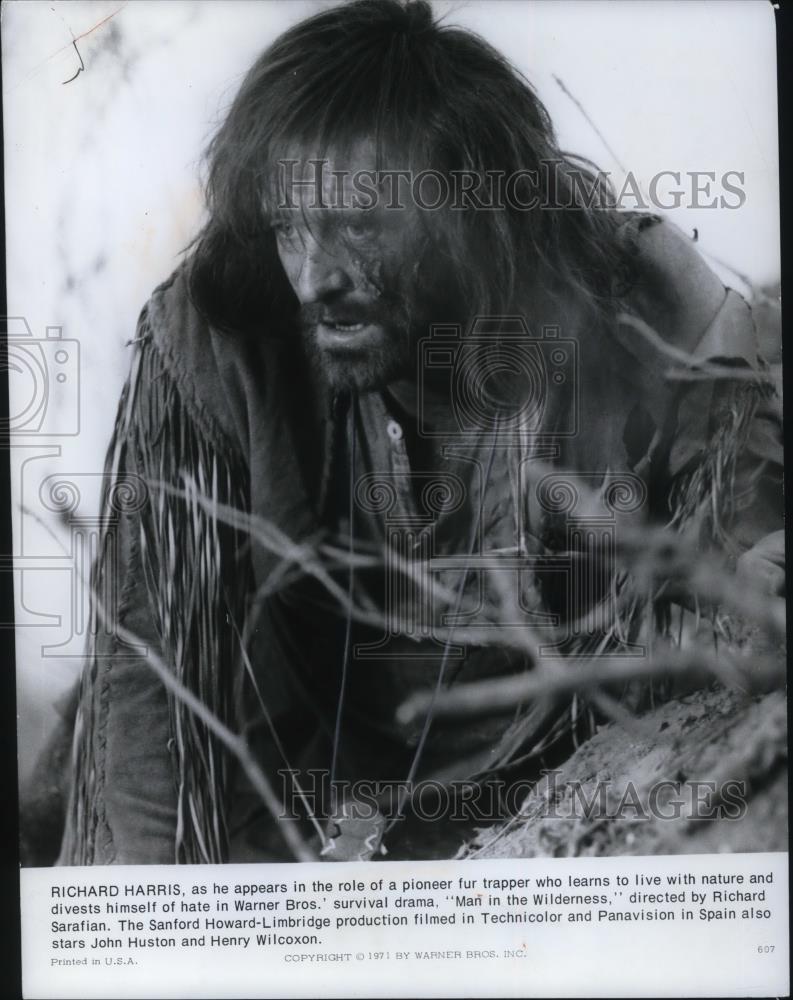 1971 Press Photo Richard Harris in Man in the Wilderness - cvp16194 - Historic Images