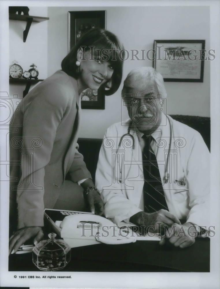 1993 Press Photo Dick Van Dyke &amp; Mariette Hartley in Diagnosis of Murder - Historic Images