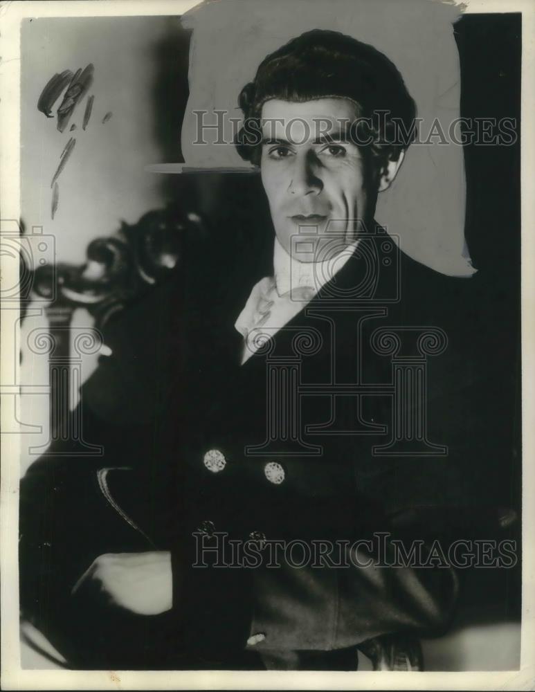 1934 Press Photo John Barclay Leading Man Palmolive Beauty Box Theater - Historic Images