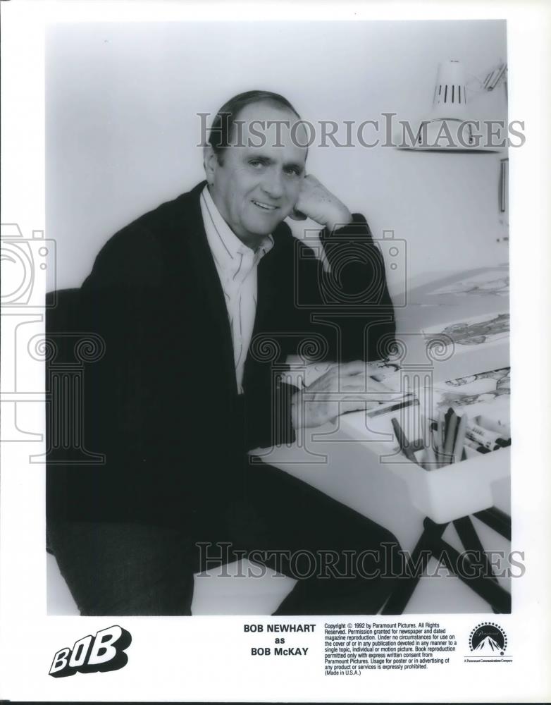 1992 Press Photo Bob Newhart stars in Bob TV Series - cvp09211 - Historic Images