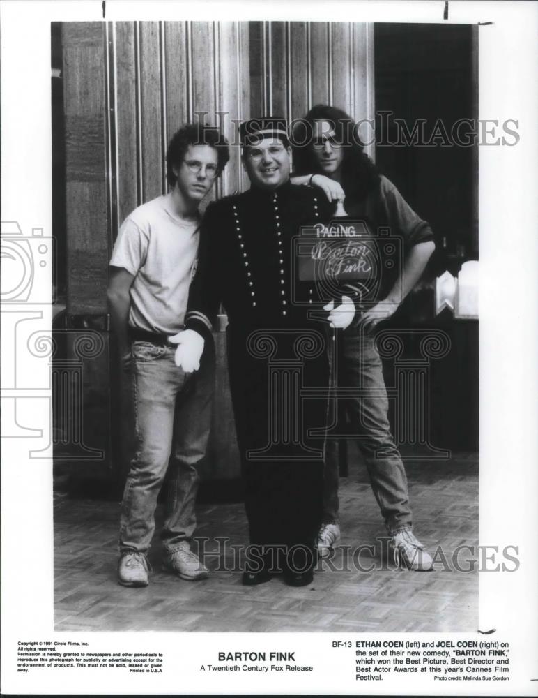 1991 Press Photo Ethan &amp; Joel Cohen in Barton Fink - cvp04542 - Historic Images