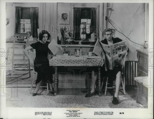 1966 Press Photo Joan Hackett and Richard Mulligan star in The Group movie film - Historic Images