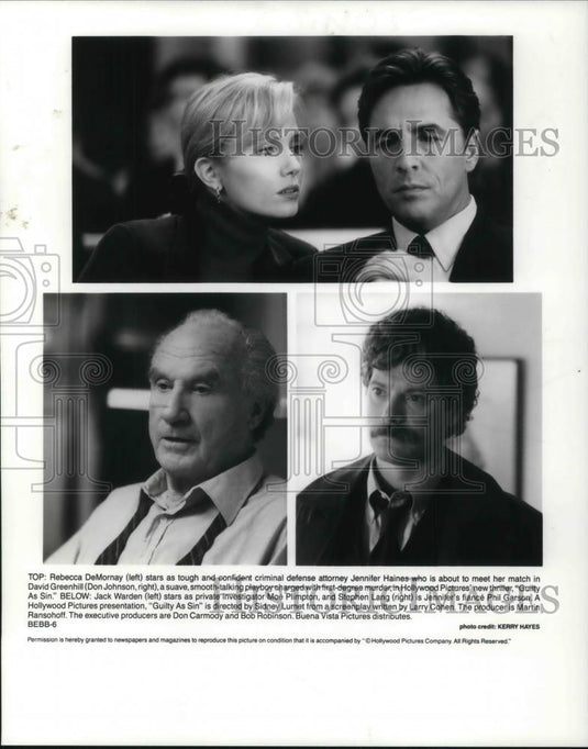 1994 Press Photo Don Johnson & Rebecca Morney in Guilty bu Suspicion - cvp12766 - Historic Images