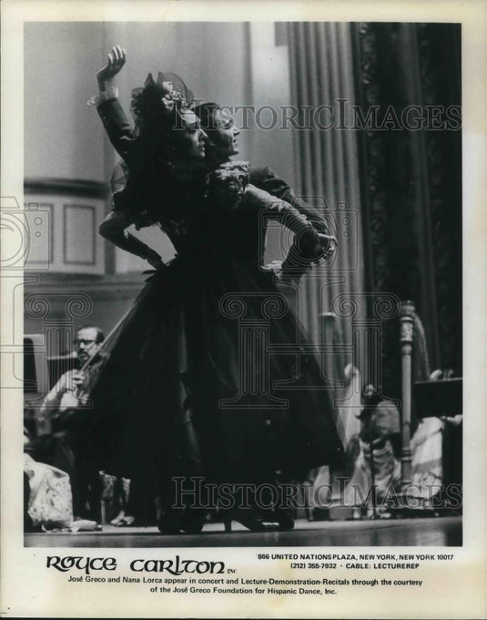 1972 Press Photo Jose Greco Nana Lorca Royce Carlton - cvp17229 - Historic Images