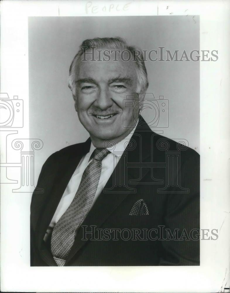 1987 Press Photo Walter Cronkite at Large CBS News Special - cvp08765 - Historic Images