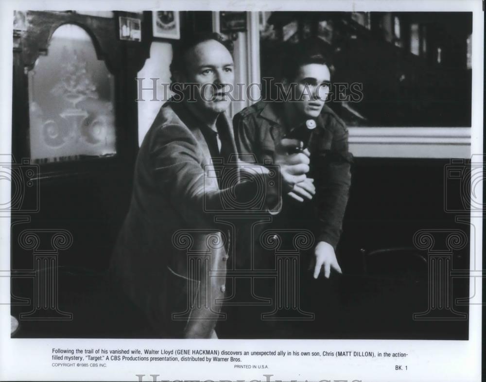 1985 Press Photo Gene Hackman and Matt Dillon star in Target - cvp10026 - Historic Images