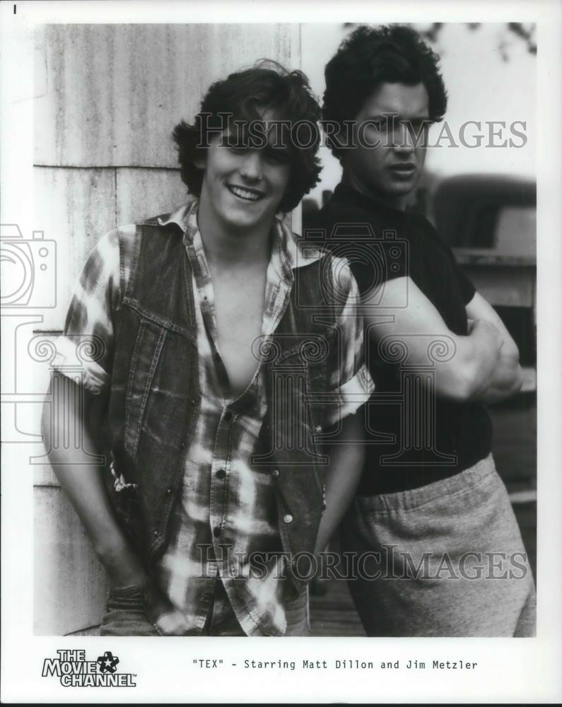 1985 Press Photo Matt Dillon & Jim Metzler in Tex - cvp09587 - Historic Images