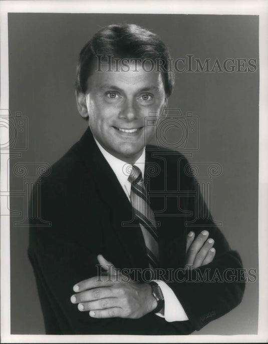 Press Photo Pat Sajak Late Night Talk Show Weeknights - cvp11359 - Historic Images