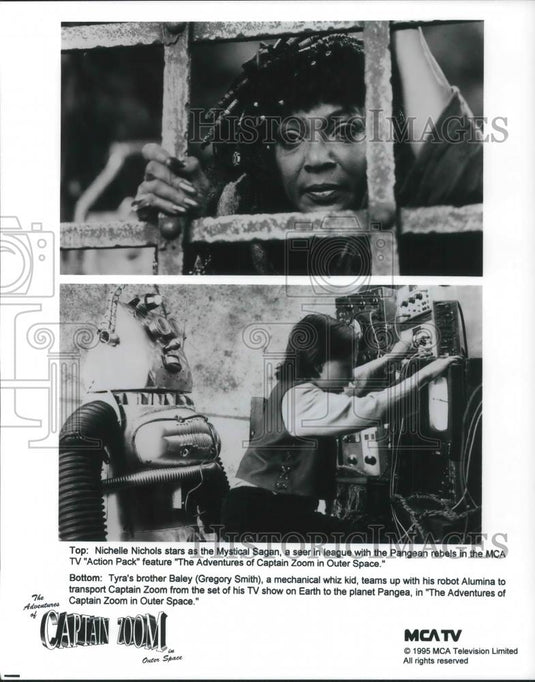1995 Press Photo Gregory Smith Nichelle Nichols Adventures of Captain Zoom - Historic Images