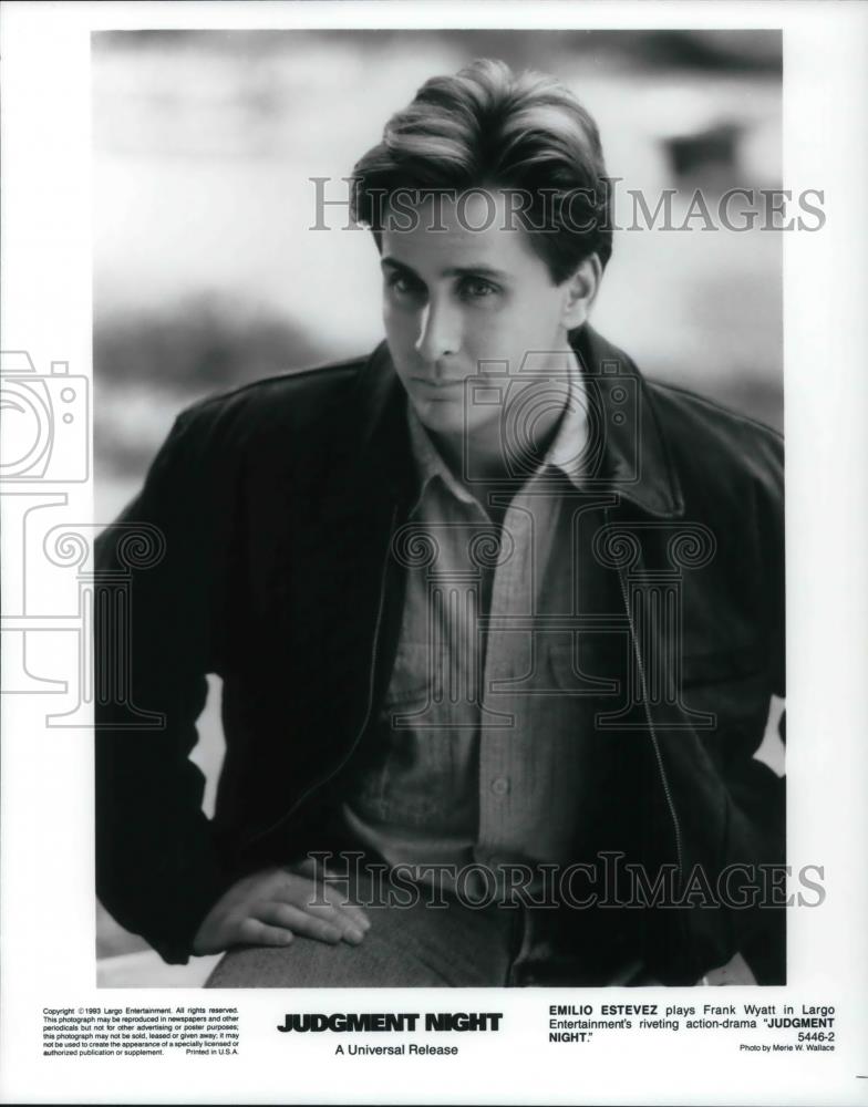 1993 Press Photo Emilio Estevez plays Frank Wyatt in Judgement Night - cvp19805 - Historic Images