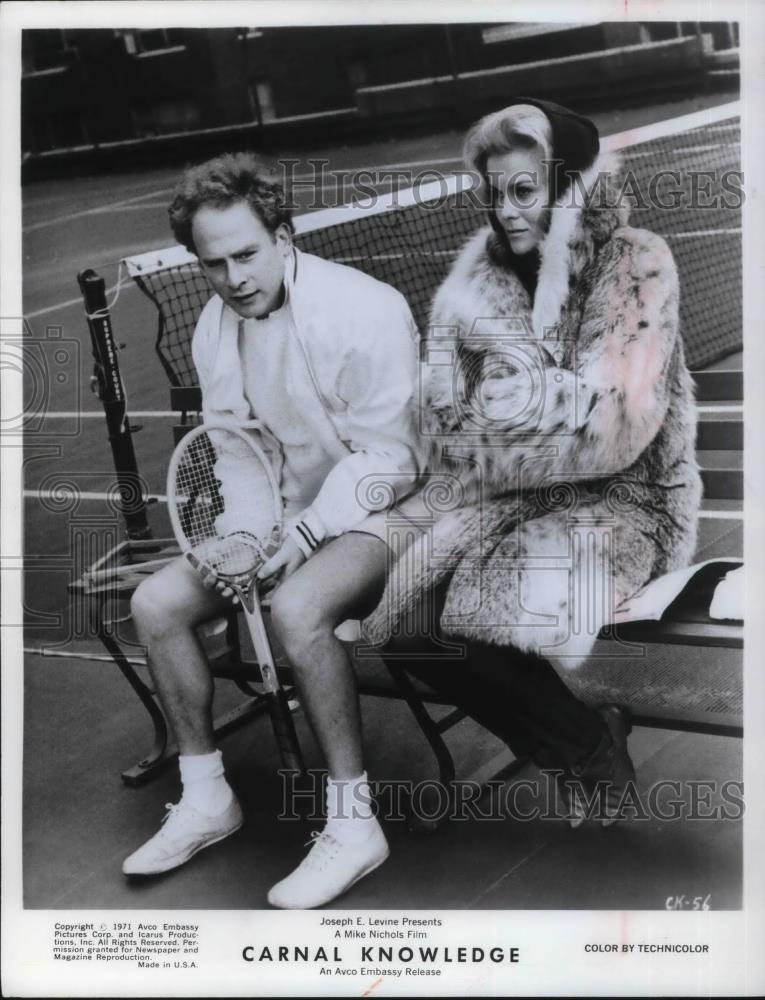 1971 Press Photo Art Garfunkel & Ann Margret in Carnal Knowledge - cvp11945 - Historic Images