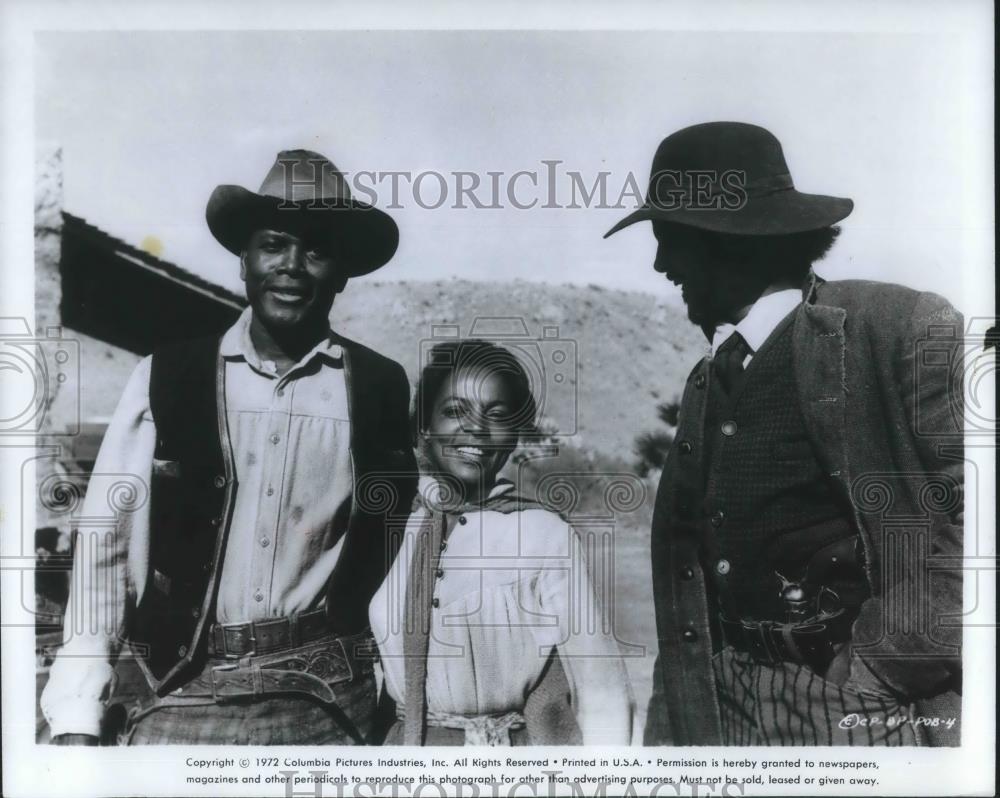 1974 Press Photo Sidney Poitier and Ruby Dee in Buck and the Preacher - Historic Images