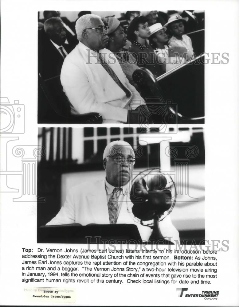 Press Photo James Earl Jones in The Vernon Jones Story - cvp10525 - Historic Images