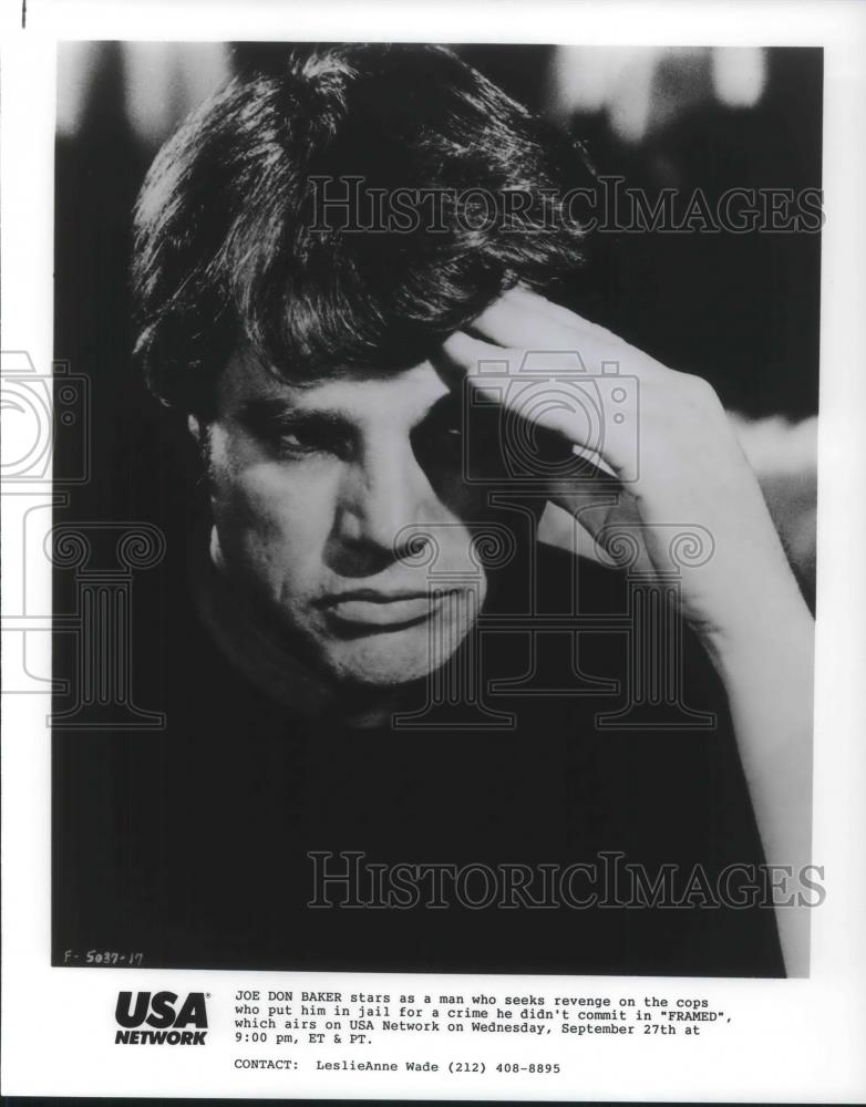 1989 Press Photo Joe Don Baker in Framed - cvp08426 - Historic Images
