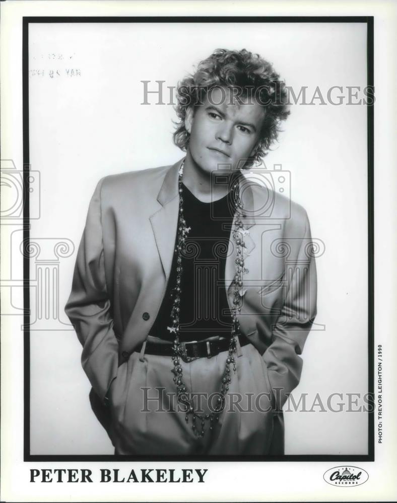 1990 Press Photo Peter Blakeley Soul Singer Songwriter Musician - cvp02561 - Historic Images