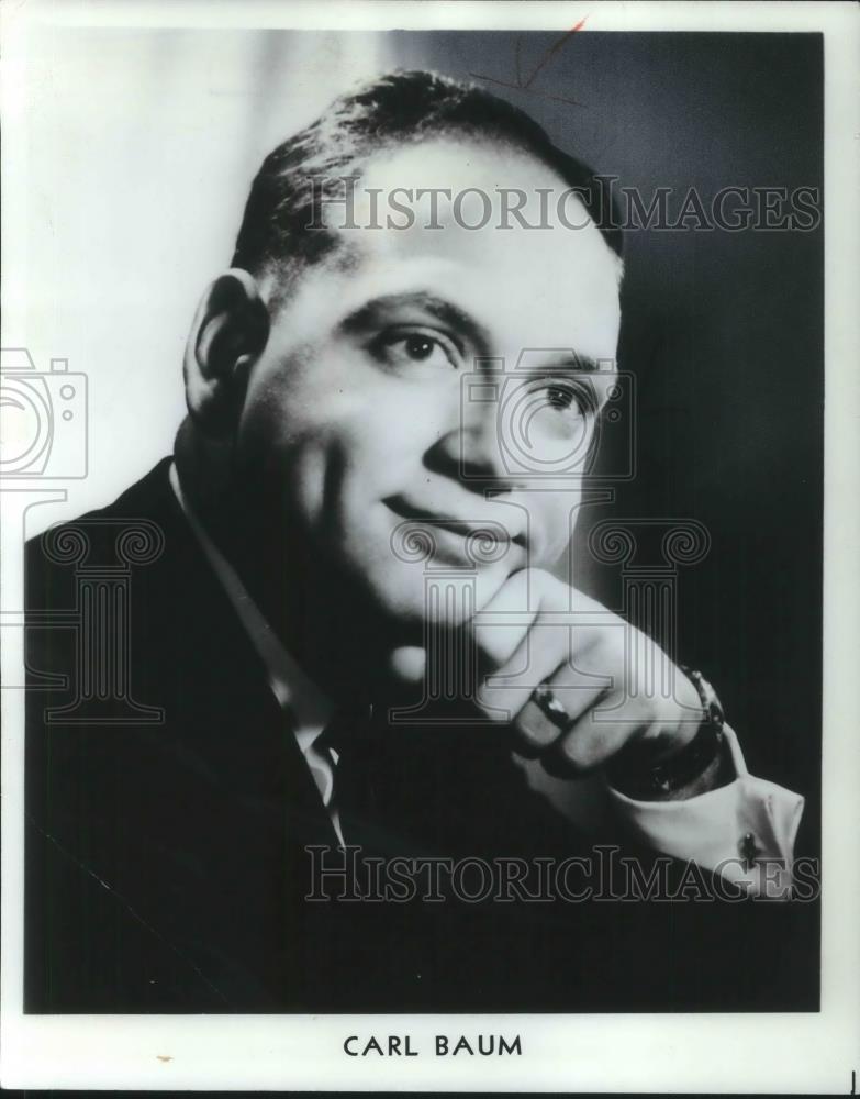 1966 Press Photo Carl Baum Cleveland Pianist - cvp05219 - Historic Images
