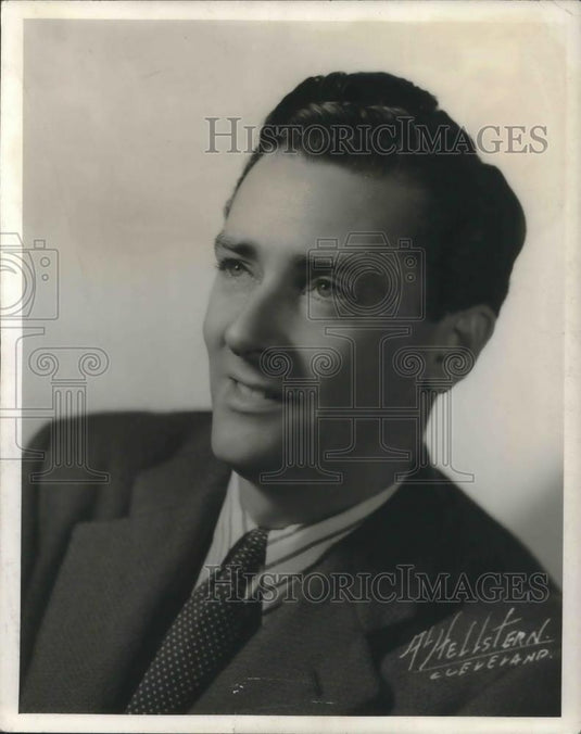 1942 Press Photo George Duffy Pianist Cleveland International Expo - cvp05172 - Historic Images