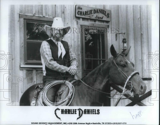 1984 Press Photo Charlie Daniels - cvp02841 - Historic Images