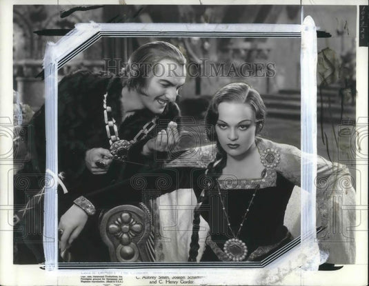 1935 Press Photo Katherine DeMille and Joseph Schildkraut in The Crusades - Historic Images