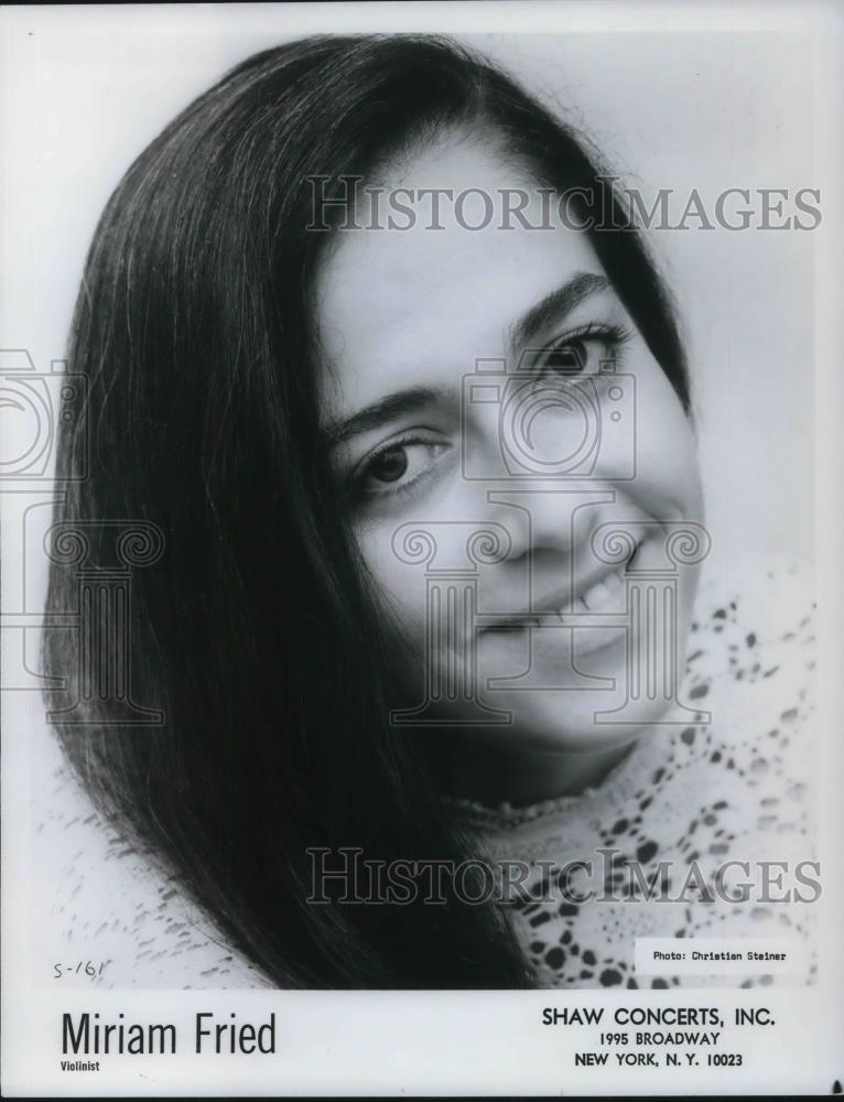 1979 Press Photo Miriam Fried Classical Violinist - cvp13032 - Historic Images
