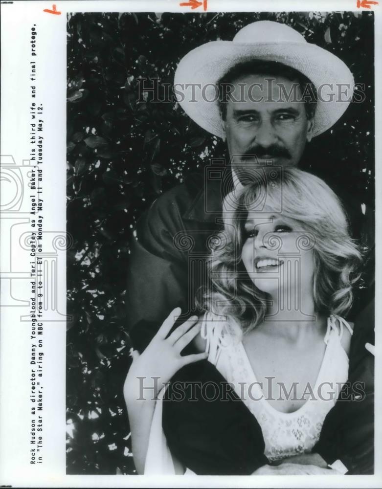 1981 Press Photo Teri Copley &amp; Rock Hudson in The Star Maker - cvp08416 - Historic Images