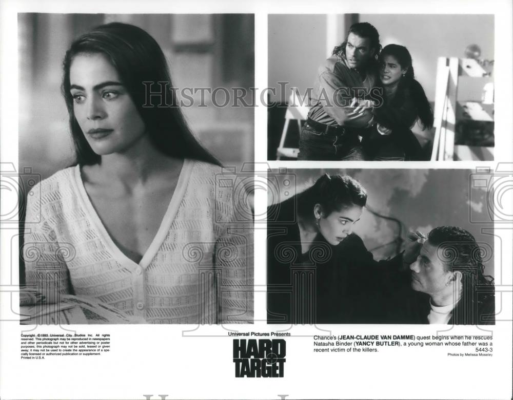 1994 Press Photo Jean-Claude Van Damme & Yancy Butler in Hard Target - cvp08975 - Historic Images