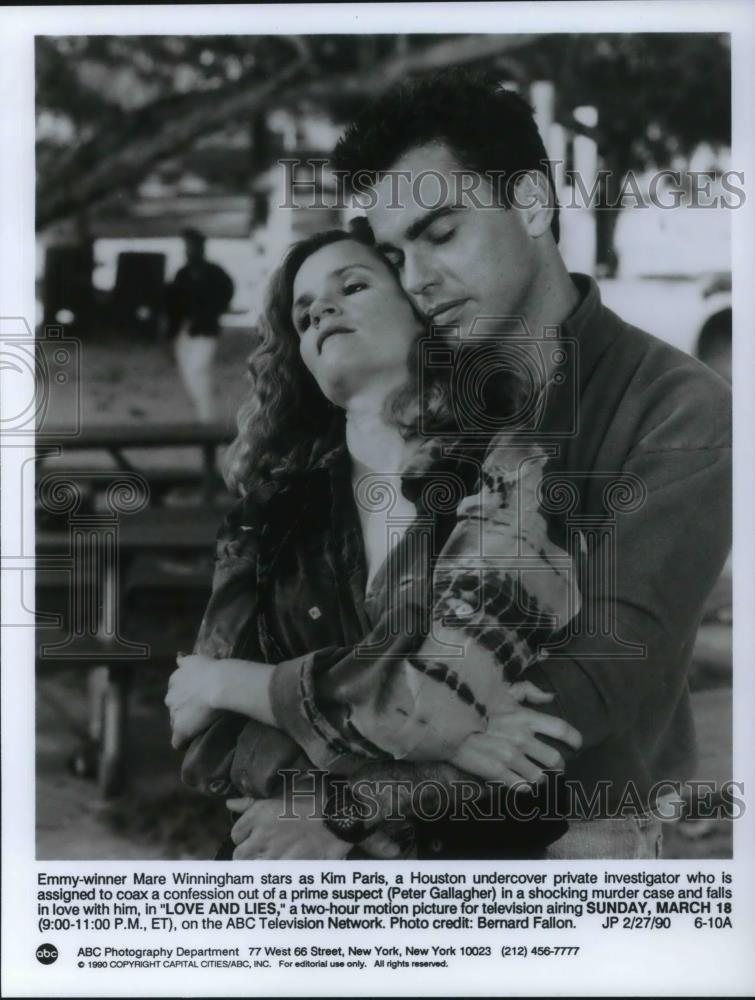 1990 Press Photo Mare Winningham in Love and Lies - cvp19505 - Historic Images