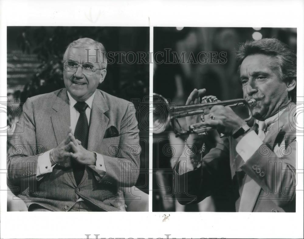 1992 Press Photo Ed McMahon and Doc Severinsen on The Tonight Show - cvp10354 - Historic Images